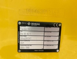 2021 Bomag BW80 AD-5 VK8362 | Grondverdichting | Wals