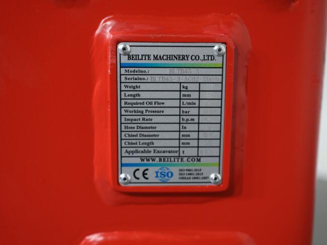 2025 Beilite BLTB45 Sloophamer CW05 137kg (1,5-3,5t) ADV1058 | Aanbouwdelen | Sloophamer