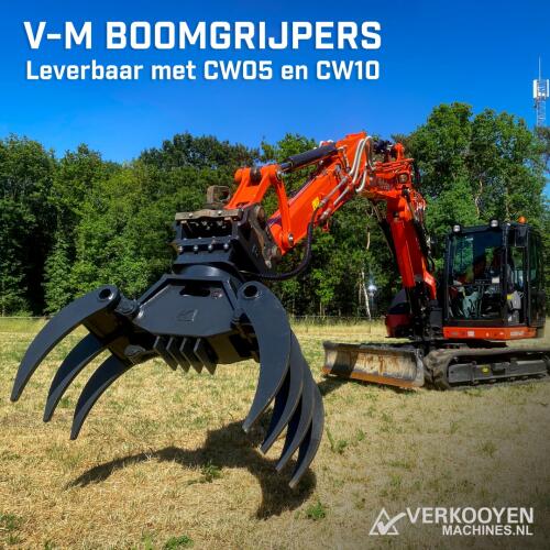 2025 V-M 160 Boomgrijper 7-tand AC03 (CW05 / S40) (1,5-4,0t) ADV1092 | Aanbouwdelen | Sloop/Sorteerknijper