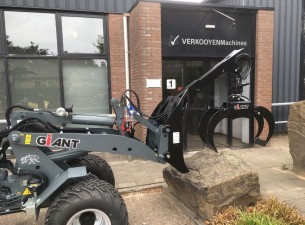 1 Giant Houtklem met rotator en jib