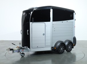 2025 Ifor Williams HBX506 2 paards trailer - Voorlosser RH (zwart) VT775