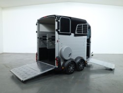 2025 Ifor Williams HBX506 2 paards trailer - Voorlosser RH (zwart) VT775 | Aanhangwagen | Paardentrailer
