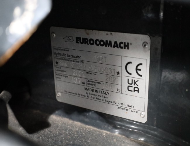 2022 Eurocomach 19ZT VT853 | Graafmachine | Minigraver