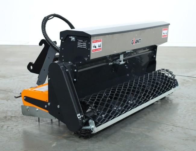 2025 Giant Rotorkopeg 170cm incl graszaaibak en gaasrol (30ltr) VK10426 | Aanbouwdelen | Grondfrees